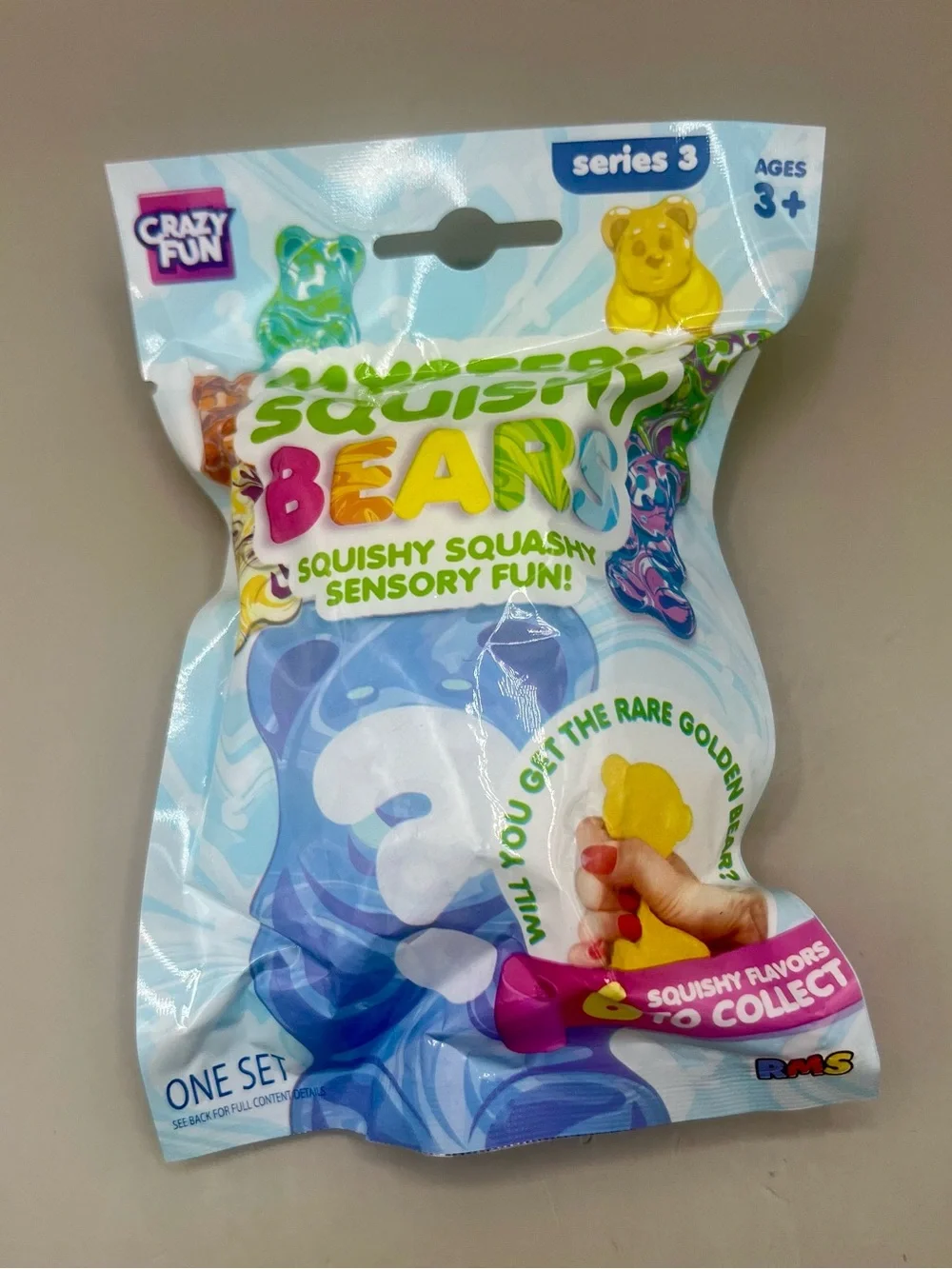 RMS Crazy Fun Mystery GUMMY BEAR Dumpling Bun + Mystery SQUISHY BEAR ~2 Pack